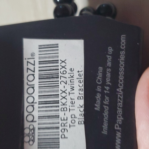 #119 Paparazzi black necklace, and  bracelet - Picture 6 of 6